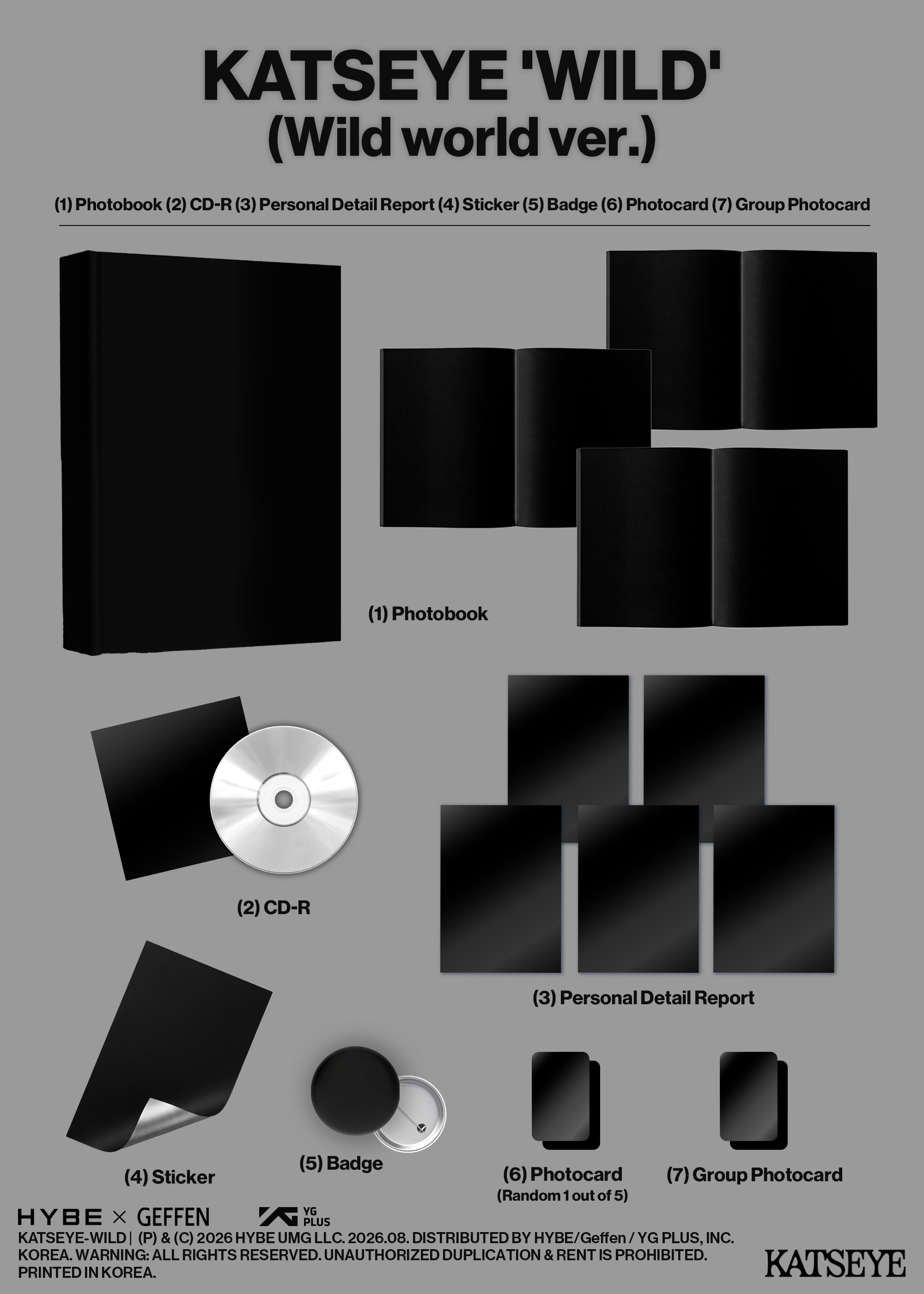 Katseye: Wild wild world kpop album 8800370675042